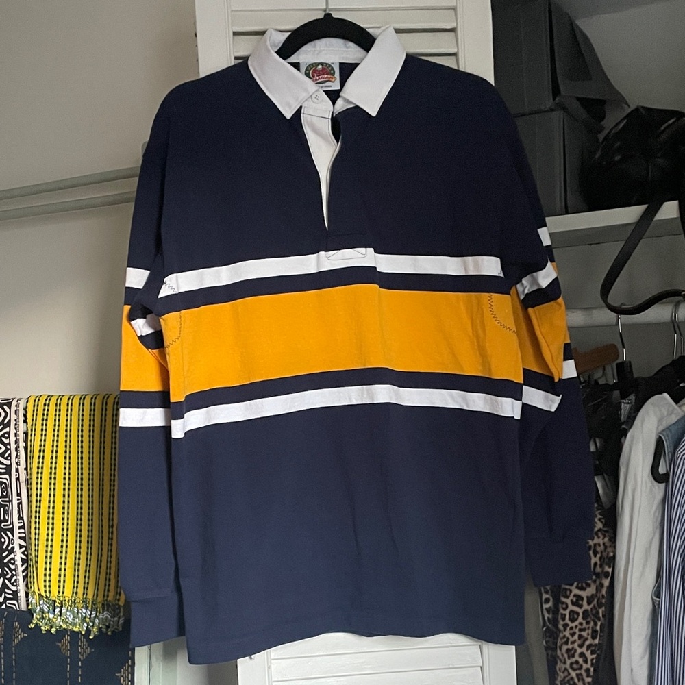 Navy and Yellow Rugby Shirt